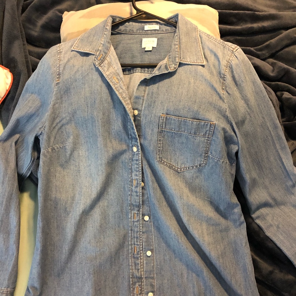 J Crew denim button up
